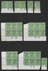 Ireland 1922 Collection Of Controls In Blocks pairs singles Mint