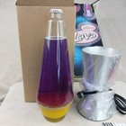 Lava Lamp Model 8625 New 32oz Silver Base Purple Yellow 16 5  Retro Decor 