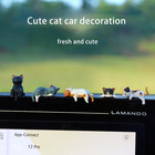 8 Pcs Mini Resin Cats  Tiny Cat Statues  Cute Small Cat Figurines