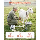 Uimoso Portable Goat Milking Machine With 0 8 Gal   3 L Bucket And Battery Power
