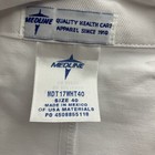 Medline Doctors Coat   Lab Coat Style Mdt17 Size 40 White  wht  - New
