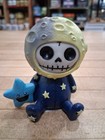 Furrybones Luno Moon Skeleton Figurine With Blue Star Companion