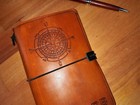  Traveler s Notebook Custom Leather Journal Diary Midori   Book Cover A6