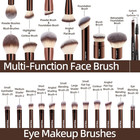 20 Pcs Foundation Makeup Brush Set  Double-ended Kabuki Contour Brush For Liquid