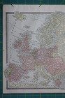 Europe Vintage Original 1885 Antique Cram s World Atlas Map Crams Lot