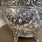 Beautiful Vintage German 800 Silver With Glass Bowl