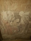 Vintage American Founding Fathers Tapestry Ornate Gesso Wood Frame