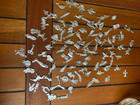 100 Milagros Charms Mexican Folk Art Silver Color Exvoto Nicho Retablo M3