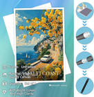 Vintage Amalfi Coast Scenery Wall Art Funky Italy City Landscape Canvas Posters 