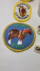 Vtg Lot Nos Grant   s Farm Missouri Souvenir Patches   Cup Budweiser Clydesdales 