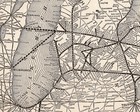 1928 Antique Pere Marquette Railway Map Vintage Railroad Map  2452