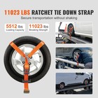 4 Pcs Axle Straps Car Tie Down Straps W flat Hook Tire Strap For Trailer Hauler