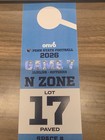 Lot 17 - Penn State Football Parking Pass - Psu Vs Rutgers - Rare Paved Spot