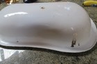 Antique Vintage Enamel Ware Baby Bathtub Tub 20 1 2  X 12 3 4 