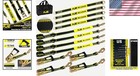 Complete Heavy-duty Car Tie Down Straps Set - 10 000lb Capacity With Tpr Handle