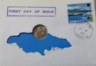 1969 Five Cent Jamaica Coin First Day Cover With 8 Cent Stamp
