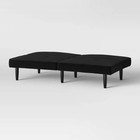Room Essentials Futon Sofa Bed Sleeper Convertible Couch Fabric Black