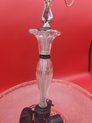 Antique Hanging Ceiling Light Lamp Fixture Glass Shade 1930   s 1940   s