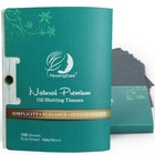 Facial Oil Blotting Paper  200 Counts - Natural Bamboo Charcoal Face Blotting   