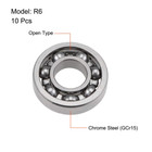 R6 Deep Groove Ball Bearings 3 8 x7 8 x7 32  Open Type - 10 Pack