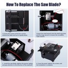 Multi-functional Mini Table Saw Speed   Angle Adjustable 16mm Cutting Depth N5o4