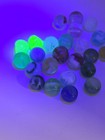 3 Lbs Vintage Marbles Lot Uranium Vaseline Uv Glow Swirls   Coca-cola Tin