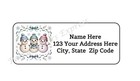 30 Snowman Christmas Winter Personalized Return Address Labels 1 In X 2 625 In