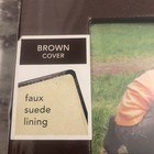 Old Town 4x6in Faux Suede Lining Bonded Leather Brown Photo Albums 2-pack   New