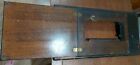 Singer Wood Table Top  Treadle Sewing Machine Base  Cabinet Part Antique