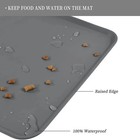 Cat Dog Food Mat For Pet Feeding Bowl Floors Waterproof Non Slip Silicone