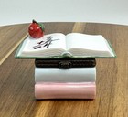 Phb Porcelain Hinged Trinket Box School Books Teacher Classroom Perjinkities