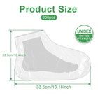 100pc Disposable Foot Covers Plastic Pedicure Liners Spa Paraffin Bath Socks Diy