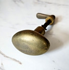 Late 1800s Brass Door Knob With Handle