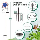 Bird Feeding Station Kit 94 Inch Pole Wild Feeder Hanging Planter Hanger Multi