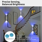 Led Wall Lights Motion Sensor 7 Color Light Usb Rechargeable Bedroom Night Light