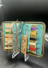 Vintage Mini Travel Pocket Sewing Kit Kiss Lock Patchwork