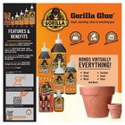 Gorilla Original Gorilla Glue Brown Waterproof Polyurethane Glue 8 Ounce Pack   