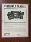 Vintage Tsr D d Basic   B4 Module   Character Sheets Incomplete No Dice rulebook