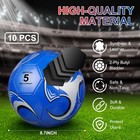 Libima 13 Pcs Soccer Ball Bulk 10 Pcs Official Size 5 Soccer Ball With 2 Pump   