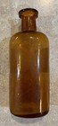 Antique Amber Glass Decorah Iowa Wangler Pharmacy Bottle Free Shipping