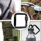 4 Pcs Square Carabiner With Screw Clasps Aluminum Alloy Carabiner Buckle