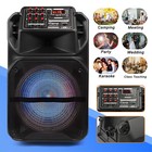 9000w Sub Woofer Portable Bluetooth Speaker Heavy Bass Sound System Party W  Mic