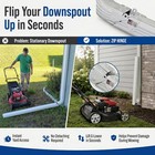 Downspout Flip Hinge Set 6 Pieces Easy Install Fits Rectangular Square Tubes