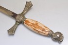 Vintage  Masonic Sword Wood Handle - 35 5 inches Long