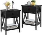 Nightstands Set Of 2  Modern Bedside End Tables  Night Stands With Drawer And   
