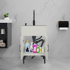 Kitchen White Utility Sink With Cabinet Laundry Stainless Steel Sink With Faucet