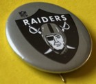 1970 Oakland Raiders Vintage Nfl Afl Football Pin Button Pin Badge 1  1 4  Old