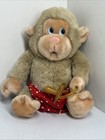Vintage Russ Berrie   Co Chee Chee Monkey With Pacifier Plush 9    Diaper Red