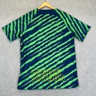 Nike Brazil Brasil Cbf Dri-fit Pre-match Soccer Jersey Men   s Size Large Striped