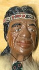 Statuary Corp Native American Bust Fur Hei Tiki 5   